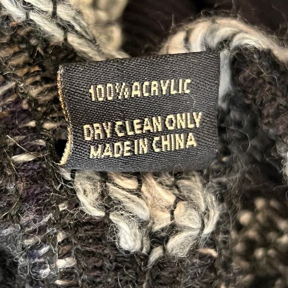 SAACHI Multi Chevron Knit Fringe Duster One Size - Picture 11 of 13